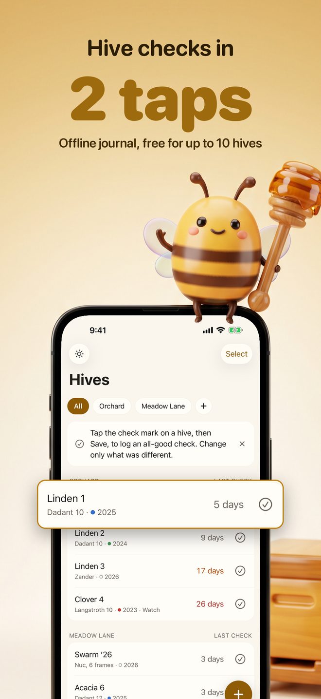 Combnote: Beekeeper Journal — 1