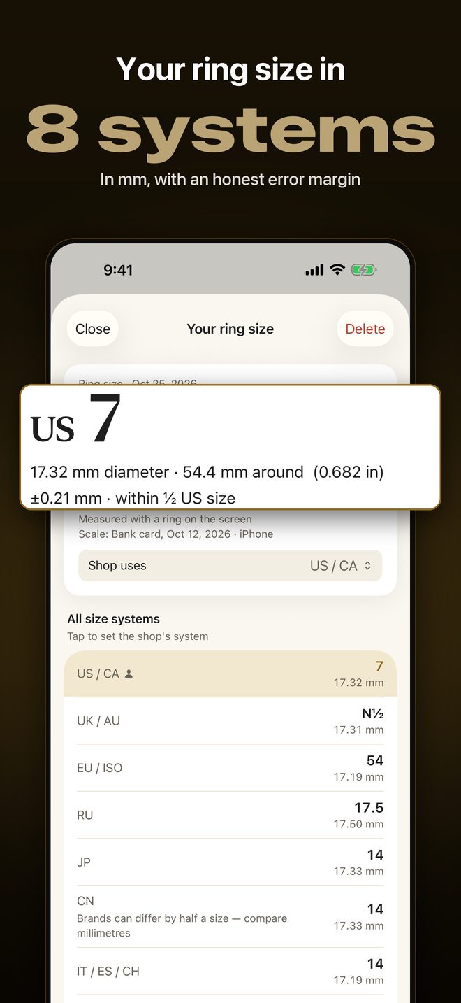 Karatly: Ring Sizer & Gold — 1
