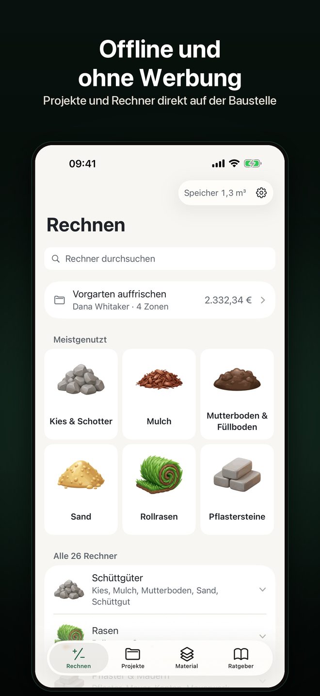 Yardload: Kubikmeter Rechner — 5