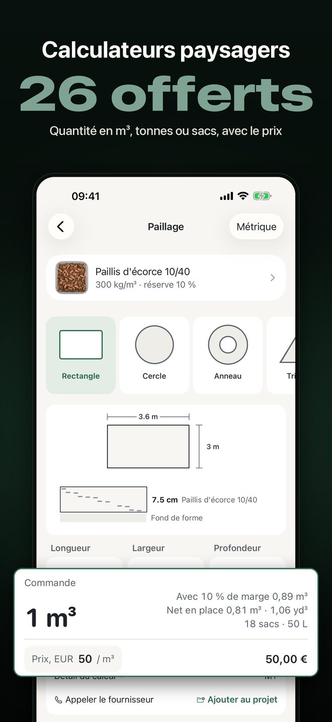 Yardload: Calcul Volume m3 — 1