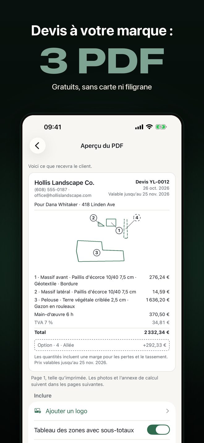 Yardload: Calcul Volume m3 — 4