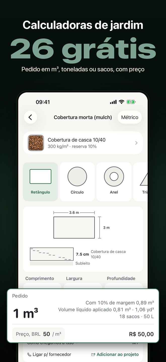 Yardload: Calculadora de Brita — 1