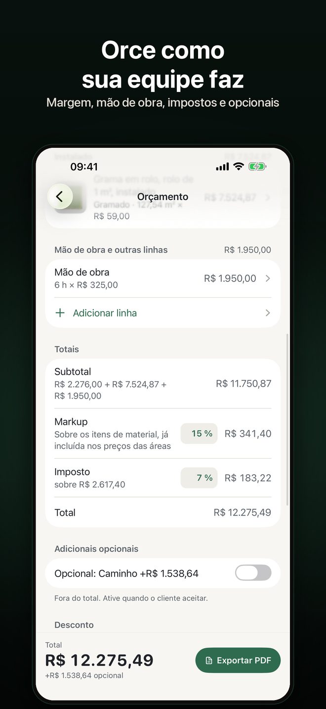 Yardload: Calculadora de Brita — 3