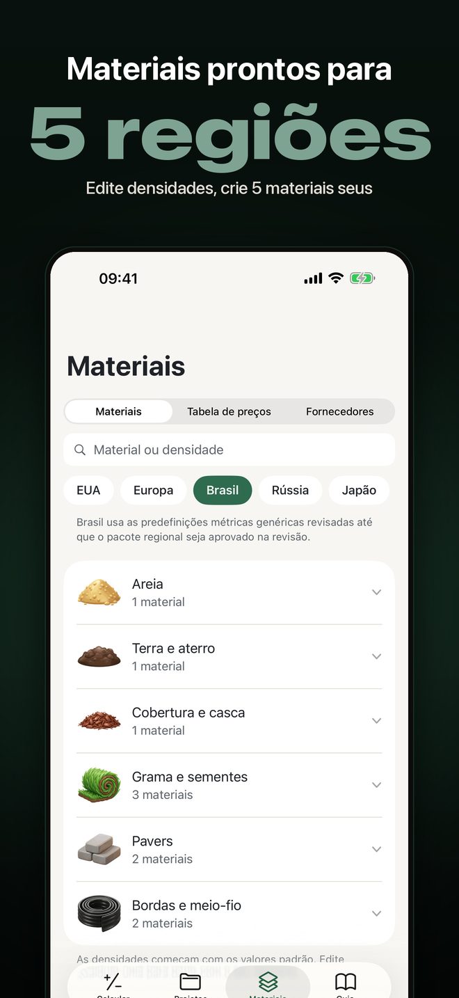Yardload: Calculadora de Brita — 6